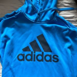 Men’s bright blue adidas hoodie
